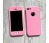 360° kryt silikónový iPhone 5/5S/SE - ružový